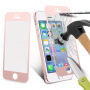 Sticlă 3D durificată, pentru toată circumferinţa telefonului, pentru iPhone SE (2016)/ 5S / 5 - 0,3 mm - roz-auriu