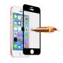 Sticlă 3D durificată, pentru toată circumferinţa telefonului, pentru iPhone SE (2016)/ 5S / 5 - 0,3 mm - negru