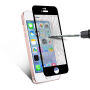 Sticlă 3D durificată, pentru toată circumferinţa telefonului, pentru iPhone SE (2016)/ 5S / 5 - 0,3 mm - negru