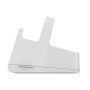 Staţie de andocare universală şi stativ cu conector lightning, pentru Apple iPhone / iPad / AirPods / Magic Mouse - argintiu