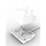 Staţie de andocare universală şi stativ cu conector lightning, pentru Apple iPhone / iPad / AirPods / Magic Mouse - argintiu