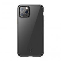 Totudesign carcasă din plastic moale și muchia metalizată pentru iPhone 11 Pro - negru