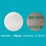 Plăcuță metalică de schimb pentru suporturi auto magnetice (35 x 0,3 mm) - argintiu