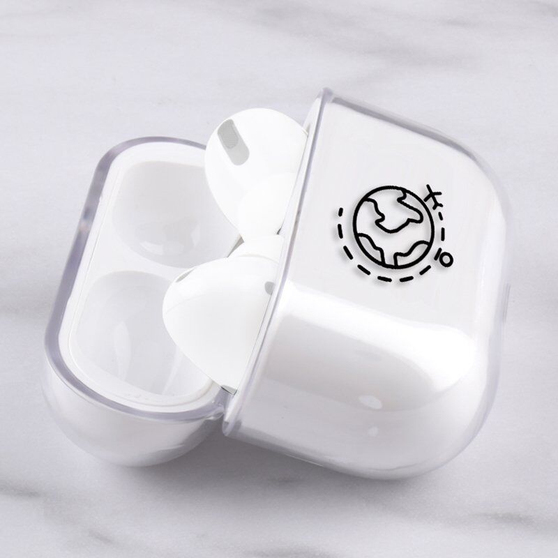 Husă pentru AirPods Pro - avion zburător - transparent - AppleKing.ro