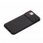 Husă cu capac glisant pe aparat foto pentru iPhone 6 Plus / 6S Plus / 7 Plus / 8 Plus - negru