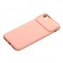Husă cu capac glisant pe aparat foto pentru iPhone 6 Plus / 6S Plus / 7 Plus / 8 Plus - somon