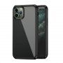 Ipaky carcasă de protecție din plastic moale și sticlă temperată pentru iPhone 11 Pro Max - negru
