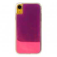 Carcasă fluorescentă tip clepsidră pentru iPhone XR - violet