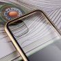 Husă pentru întreg telefon din sticlă temperată și cadru din metal pentru iPhone 11 Pro - auriu