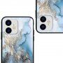 NXE carcasă cu partea din spate din sticlă pentru iPhone 11 - nisip auriu
