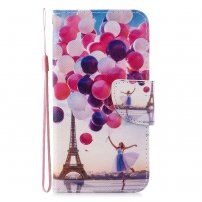 Husă flip baloane și Turnul Eiffel pentru iPhone 7 / 8 / SE (2020/2022) - colorat