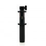 Stativ telescopic REMAX de lux, pentru selfie, cu declanşator pentru Apple iPhone - negru