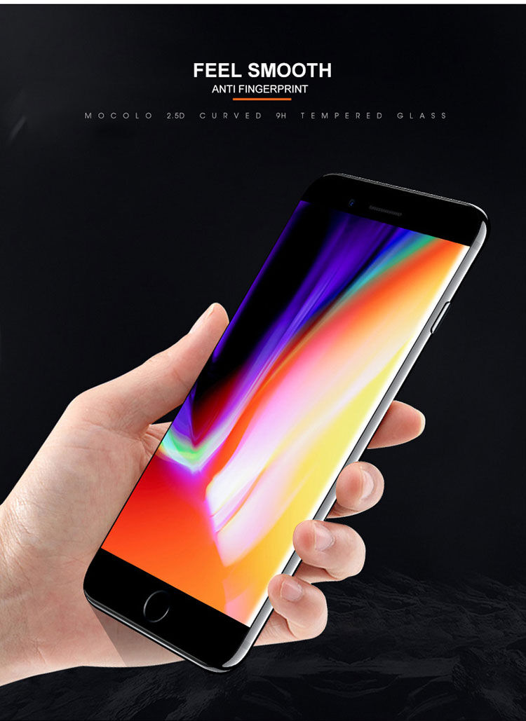 Moccolo sticla 2,5D temperată pentru iPhone 7 / 8 - alb