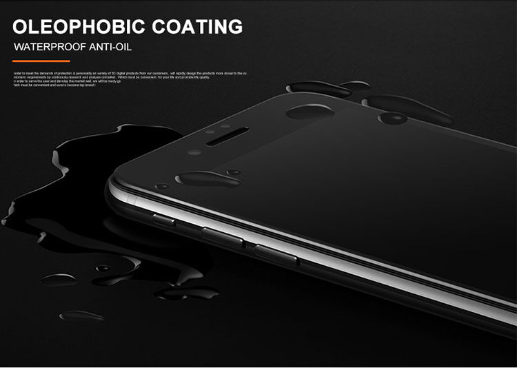 Moccolo sticla 2,5D temperată pentru iPhone 7 / 8 - alb