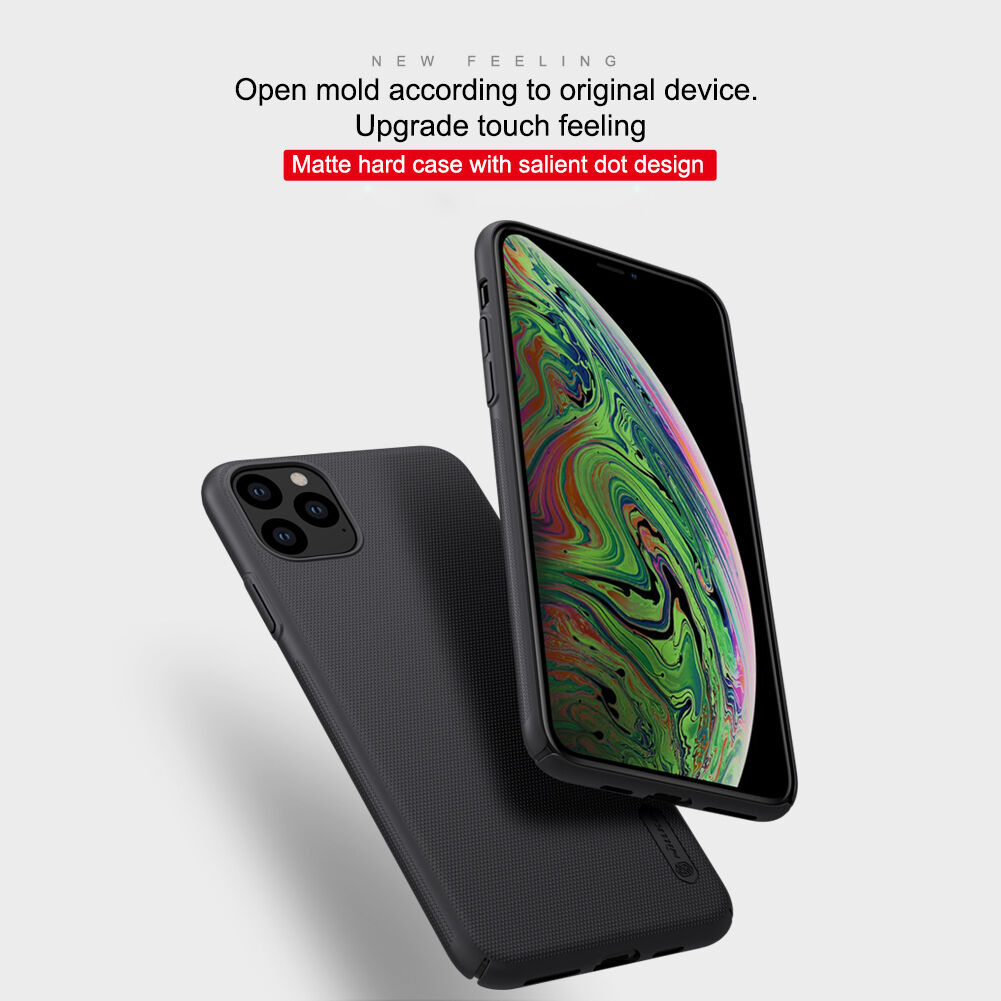 Nillkin carcasă mată cu suprafața rigidă pentru iPhone 11 Pro Max - albastru