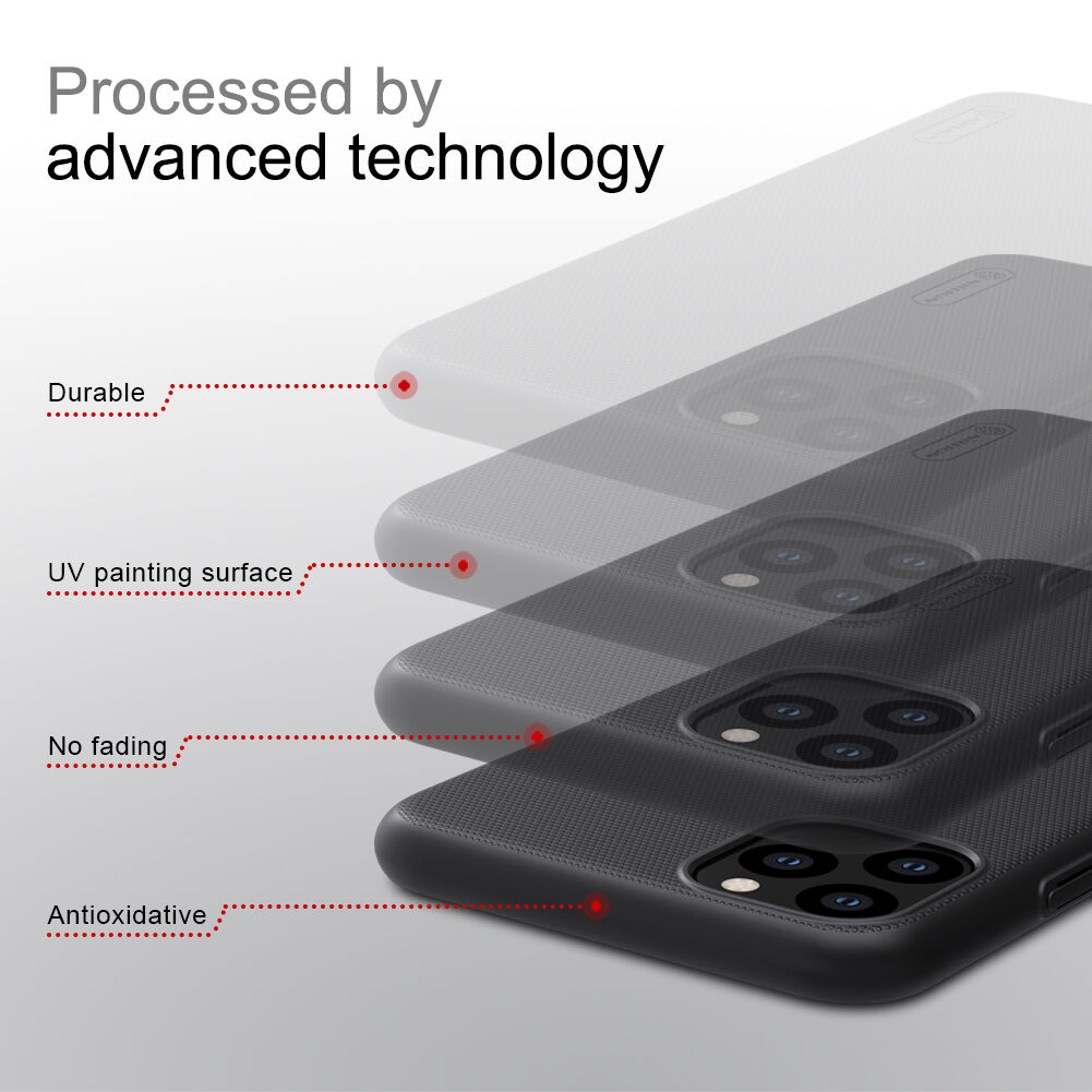 Nillkin carcasă mată cu suprafața rigidă pentru iPhone 11 Pro Max - albastru