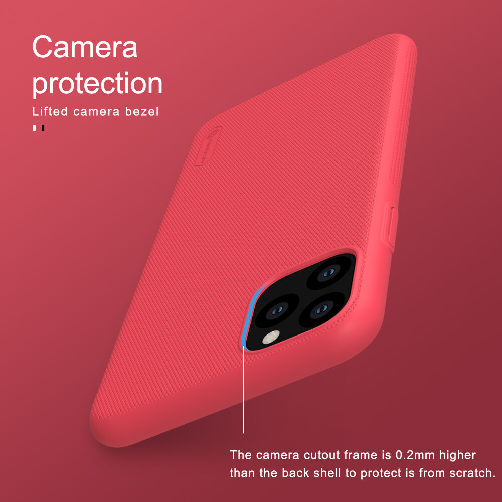 Nillkin carcasă mată cu suprafața rigidă pentru iPhone 11 Pro Max - albastru