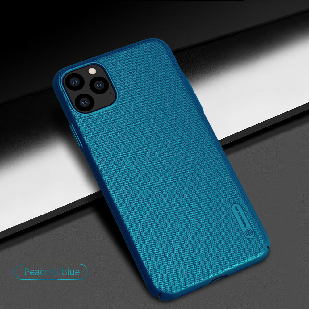 Nillkin carcasă mată cu suprafața rigidă pentru iPhone 11 Pro Max - albastru Nillkin carcasă mată cu suprafața rigidă pentru iPhone 11 Pro Max - albastru