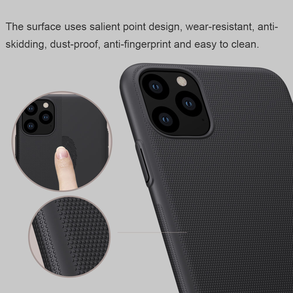 Nillkin carcasă mată cu suprafața rigidă pentru iPhone 11 Pro Max - negru
