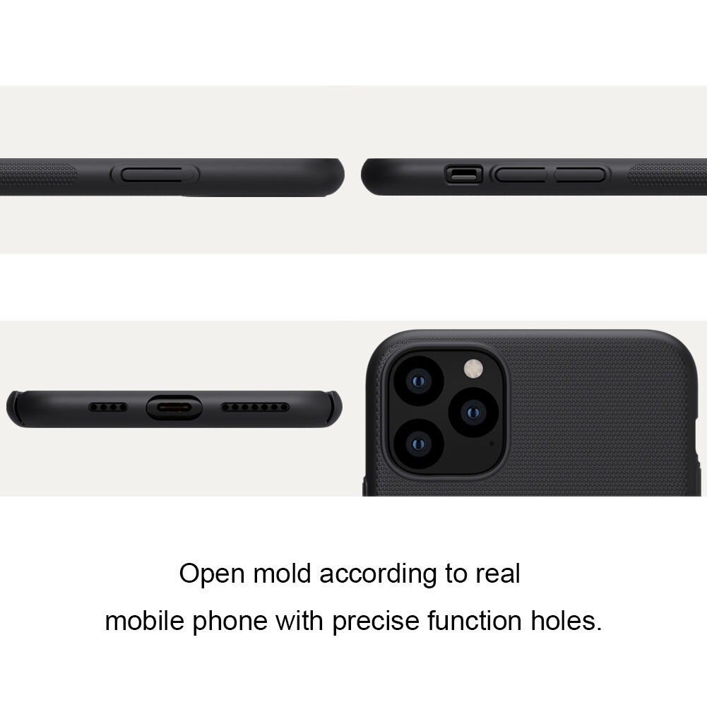 Nillkin carcasă mată cu suprafața rigidă pentru iPhone 11 Pro Max - negru