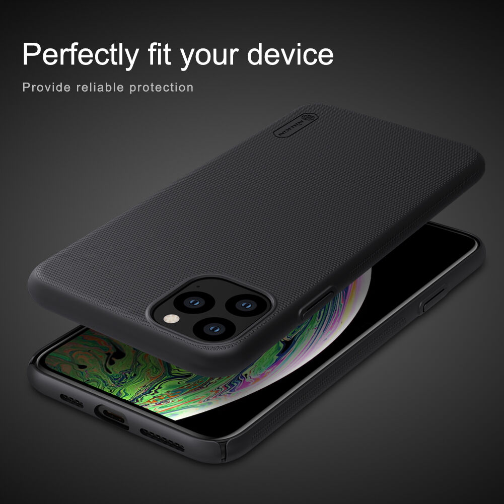 Nillkin carcasă mată cu suprafața rigidă pentru iPhone 11 Pro Max - negru