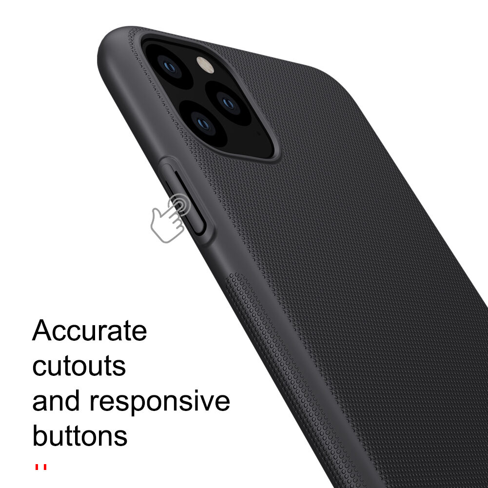 Nillkin carcasă mată cu suprafața rigidă pentru iPhone 11 Pro Max - negru