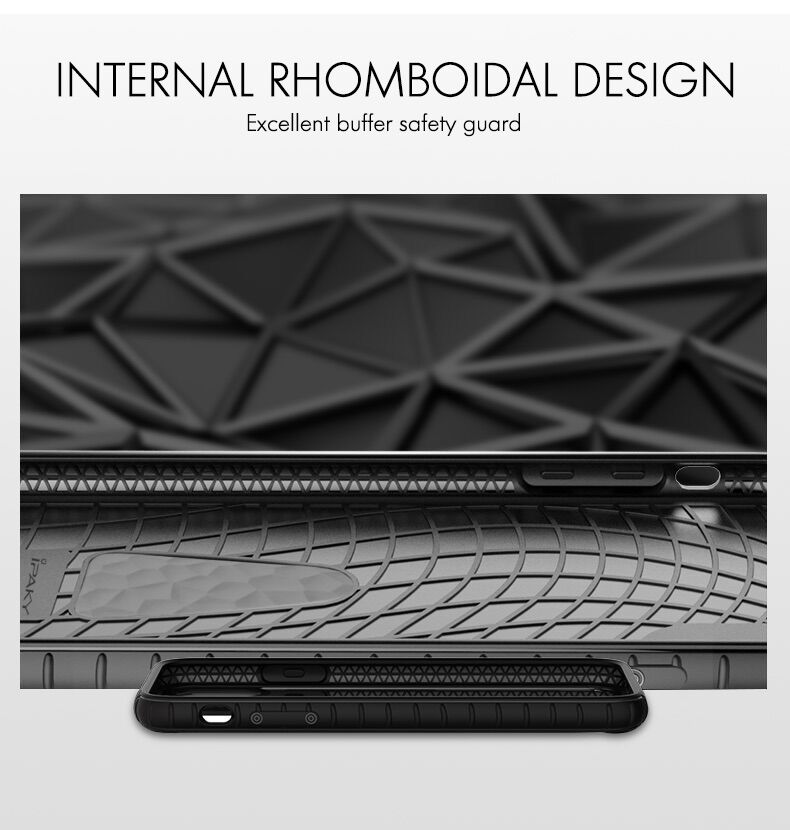 Ipaky carcasă elegantă cu suprafață din material textil pentru iPhone 6 Plus / 7 Plus / 8 Plus - gri-portocaliu