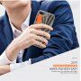 Ipaky carcasă elegantă cu suprafață din material textil pentru iPhone 6 Plus / 7 Plus / 8 Plus - gri-portocaliu