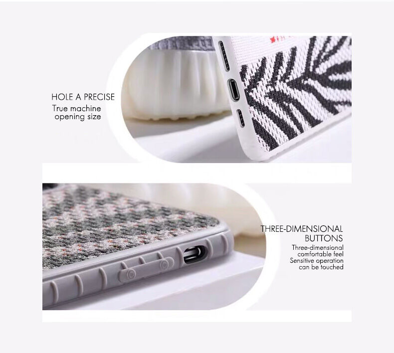 Ipaky carcasă elegantă cu suprafață din material textil pentru iPhone 6 Plus / 7 Plus / 8 Plus - negru-roșu