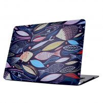 Coperta mată pentru MacBook Pro 13" (A1706 / A1708 / A1989 / A2159) - peşti desenaţi