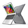 Husa rezistenta la impact cu picioare rabatabile, pentru MacBook Pro 13" (A1706 / A1708 / A1989 / A2159) - gri