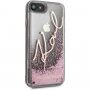 Karl Lagerfeld Signature Glitter carcasă pentru iPhone 7 / 8 / SE (2020/2022) - roz-auriu