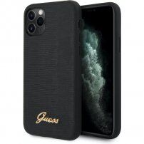 Guess Lizard carcasă din piele PU pentru iPhone 11 Pro Max - negru