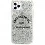 Karl Lagerfeld St. Guillaume Glitter carcasă pentru iPhone 11 Pro Max - argintiu