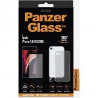 PanzerGlass Edge-to-Edge Bundle 2,5D sticlă temperată cu husă pentru iPhone 6 / 6S / 7 / 8 / SE (2020/2022) - negru