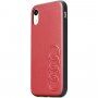 Audi carcasă originală din piele PU pentru iPhone X / XS - roșu