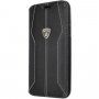 Lamborghini Huracan husă originală din piele pentru iPhone 11 Pro - negru