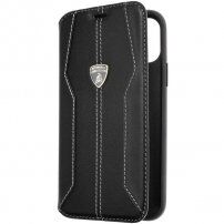 Lamborghini Huracan husă originală din piele pentru iPhone 11 - negru