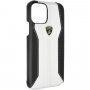 Lamborghini Huracan carcasă Originală din piele pentru iPhone 11 Pro Max - alb