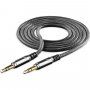 Cellularline Unique Design cablu audio cu doi conectori 3,5 mm jack pentru iPhone / iPad / iPod - negru