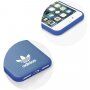 Adidas husă originală cu logo și suprafață din piele pentru iPhone 6 / 6S / 7 / 8 / SE (2020/2022) - albastru