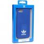 Adidas husă originală cu logo și suprafață din piele pentru iPhone 6 / 6S / 7 / 8 / SE (2020/2022) - albastru