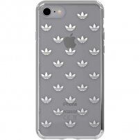Adidas carcasă originală transparentă cu logo pentru iPhone 6 / 6S / 7 / 8 / SE (2020/2022) - argintiu