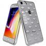 Adidas carcasă originală transparentă cu logo pentru iPhone 6 / 6S / 7 / 8 / SE (2020/2022) - argintiu