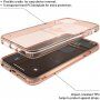 Adidas carcasă originală transprarentă cu logo pentru iPhone 11 Pro Max - roz-auriu