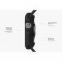 Uniq Proteger husă rezistentă pentru Apple Watch 40mm - negru mat