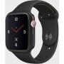Uniq Glase Slim husă din plastic moale pentru Apple Watch 44mm - negru mat