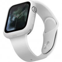 Uniq Lino husă din silicon pentru Apple Watch 40mm - alb