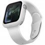 Uniq Lino husă din silicon pentru Apple Watch 44mm - alb