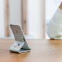 Upergo stativ de masă antiderapant din aluminiu pentru iPhone / iPad - argintiu